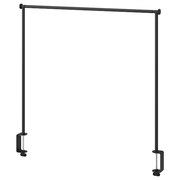 HELGEÖ - Decorating rod for table, black adjustable/outdoor indoor , 115/235x116 cm