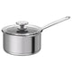 HEMKOMST saucepan with lid, stainless steel/glass, 2 l