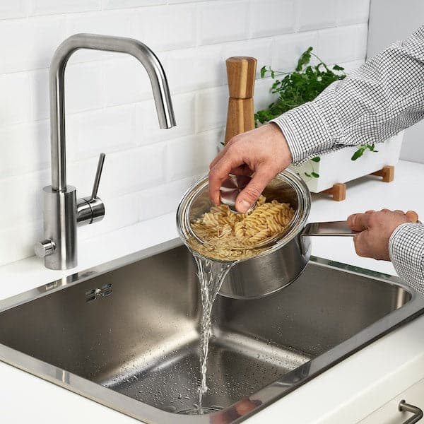 Ikea HEMKOMST - Saucepan with lid, stainless steel/glass, 2 l