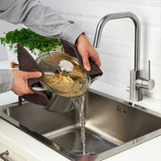 HEMKOMST - Pot with lid, stainless steel/glass, 3 l - best price from Maltashopper.com 40513140