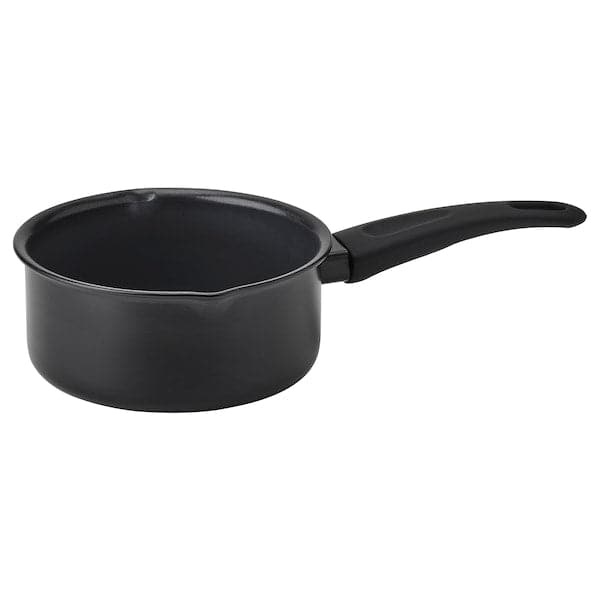 HEMLAGAD - Saucepan, black, 1 l