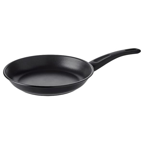 HEMLAGAD - Frying pan, black, 24 cm
