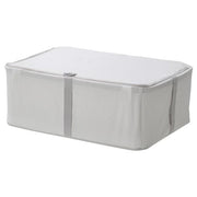 HEMMAFIXARE - Storage case, fabric striped/white/grey, 34x51x19 cm - best price from Maltashopper.com 90503921