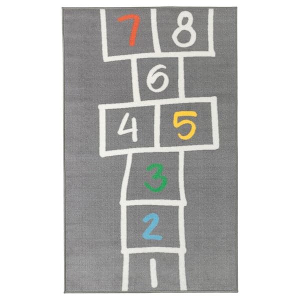 Ikea HEMMAHOS - Rug, grey, 100x160 cm