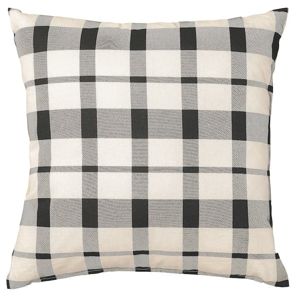HEMMAVE - Cushion, checked, , 50x50 cm - best price from Maltashopper.com 20564381