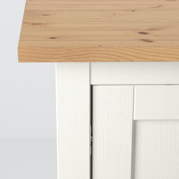 Ikea HEMNES - Sideboard, white stain/light brown, 157x88 cm