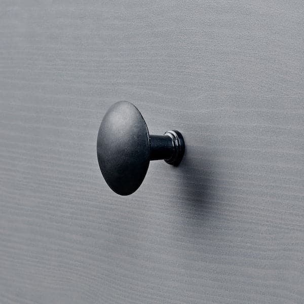 Ikea HEMNES - Chest of 2 drawers, grey stained, 54x66 cm