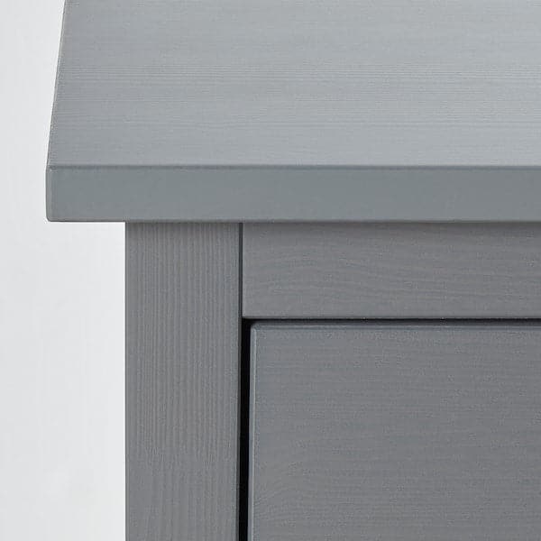 Ikea HEMNES - Chest of 2 drawers, grey stained, 54x66 cm