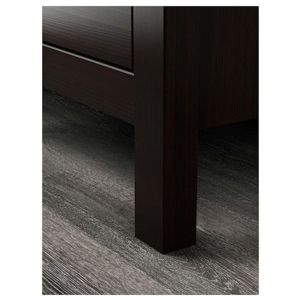 Ikea HEMNES Chest of drawers with 2 drawers - brown-black 54x66 cm , 54x66 cm