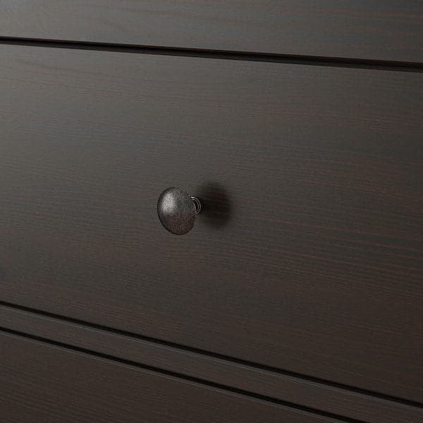 Ikea HEMNES Chest of drawers with 2 drawers - brown-black 54x66 cm , 54x66 cm