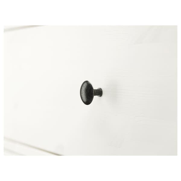 HEMNES - Chest of 3 drawers, white stain, 108x96 cm - best price from Maltashopper.com 80424745