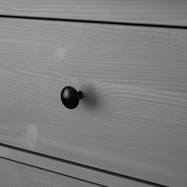 Ikea HEMNES - Chest of 8 drawers, grey stained, 160x96 cm