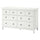 HEMNES - HEMNES Chest of 8 drawers, white stain, 160x96 cm