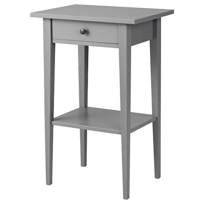 HEMNES Bedside Table - gray treated with biting 46x35 cm - best price from Maltashopper.com 40392459