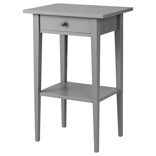 Ikea HEMNES Bedside Table - gray treated with biting 46x35 cm