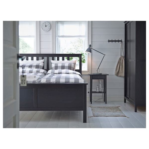 Ikea HEMNES - Bedside table, black-brown , 46x35 cm