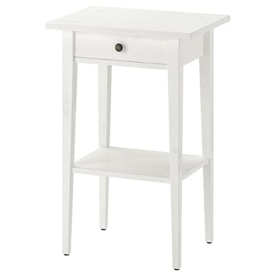 HEMNES - Bedside table, white stain, 46x35 cm - best price from Maltashopper.com 20200456