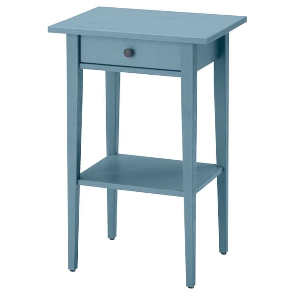 HEMNES - Bedside table, blue stain, 46x35 cm - best price from Maltashopper.com 50573949