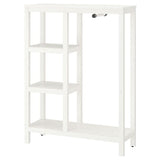 HEMNES open wardrobe, white stained, 99x37x130 cm