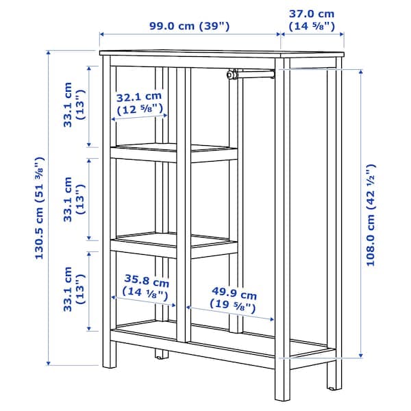 Ikea HEMNES Day wardrobe - white bite 99x37x130 cm , 99x37x130 cm