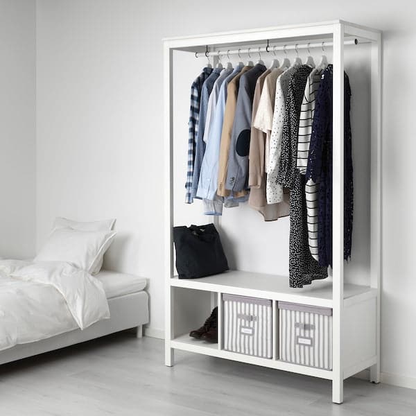 HEMNES Day wardrobe white bite 120x50x197 cm 120x50x197 cm