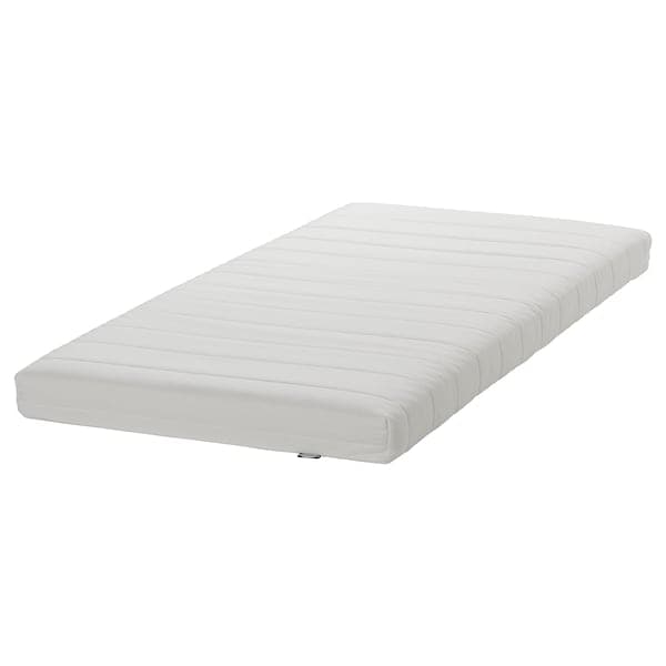 HEMNES - Sofa bed/3 drawers/2 mattresses, grey/Åfjäll rigid, , 80x200 cm - best price from Maltashopper.com 79521479