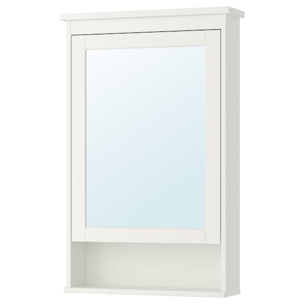 HEMNES - Mirror cabinet with 1 door, white, 63x16x98 cm - best price from Maltashopper.com 70217671