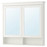HEMNES mirror cabinet with 2 doors, white, 103x16x98 cm