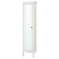 HEMNES high cabinet with mirror door, white, 49x31x200 cm