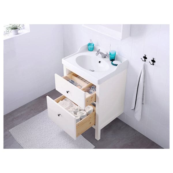 Ikea HEMNES - Wash-stand with 2 drawers, white, 60x47x83 cm