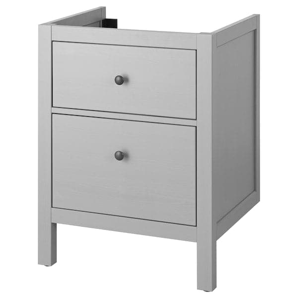 HEMNES - Wash-stand with 2 drawers, grey , 60x47x83 cm - best price from Maltashopper.com 40348763
