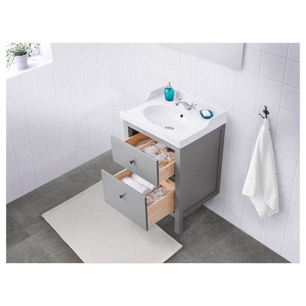 Ikea HEMNES - Wash-stand with 2 drawers, grey , 60x47x83 cm