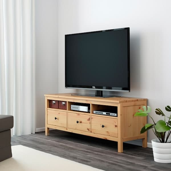 HEMNES Mobile TV - light brown 148x47x57 cm , 148x47x57 cm - best price from Maltashopper.com 70297045