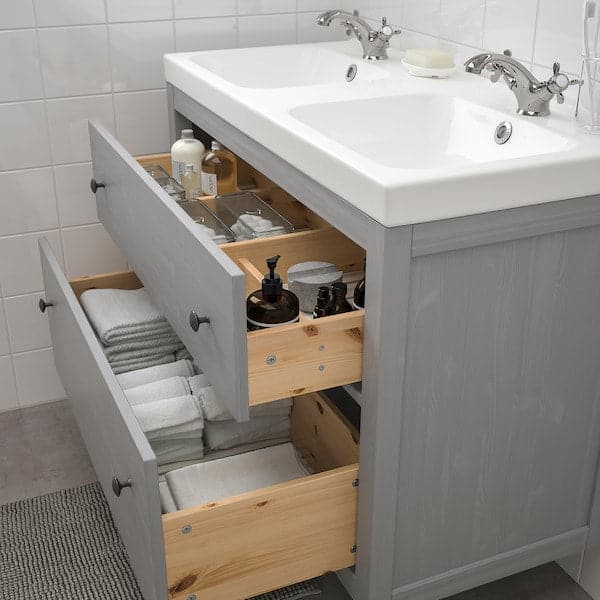 HEMNES / ODENSVIK - Washbasin cabinet with 2 drawers - Premium Bathroom Vanities from Ikea - Just €511.99! Shop now at Maltashopper.com