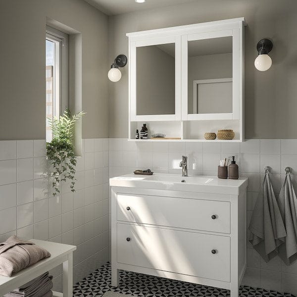 Ikea HEMNES / ORRSJÖN - Washbasin/drawer unit/misc, white,102x49x89 cm