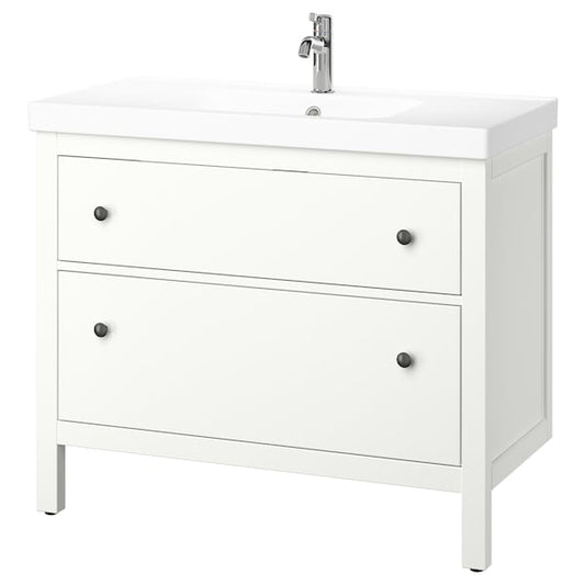 Ikea HEMNES / ORRSJÖN - Washbasin/drawer unit/misc, white,102x49x89 cm