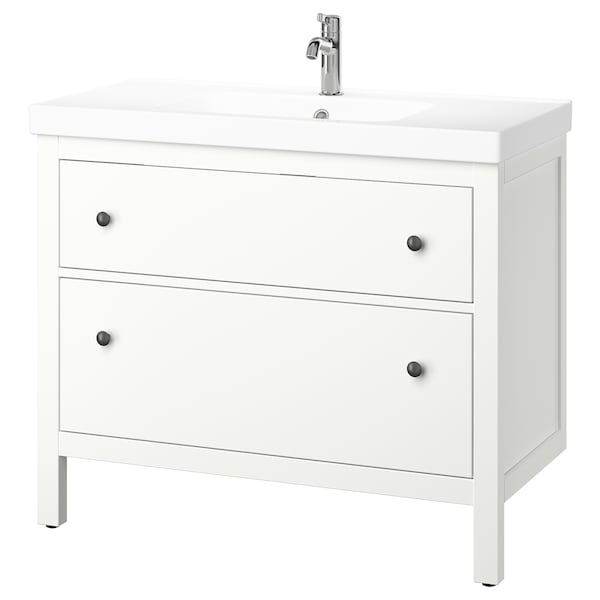 Ikea HEMNES / ORRSJÖN - Washbasin/drawer unit/misc, white,102x49x89 cm