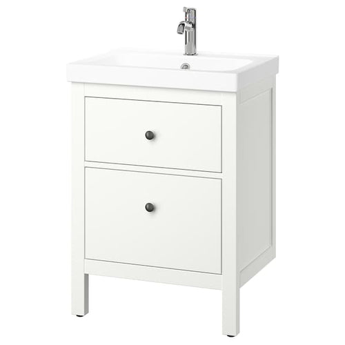 HEMNES / ORRSJÖN - Washbasin/drawer/misc cabinet, white,62x49x89 cm