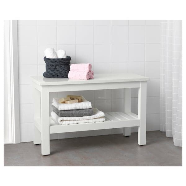 HEMNES - Bench, white, 83 cm - best price from Maltashopper.com 50223625