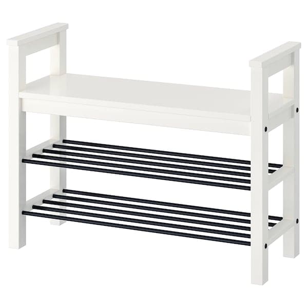 Ikea HEMNES - Bench with shoe storage, white, 85x32x65 cm
