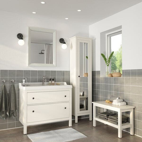 HEMNES / RÄTTVIKEN - Bathroom furniture set, 5 pieces
