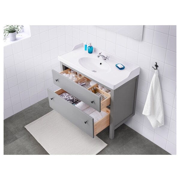 Ikea HEMNES / RUTSJÖN - Washbasin/drawer unit/misc, grey,102x49x95 cm
