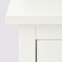 HEMNES - Shoe cabinet with 2 compartments, white, 89x30x127 cm - best price from Maltashopper.com 20169559