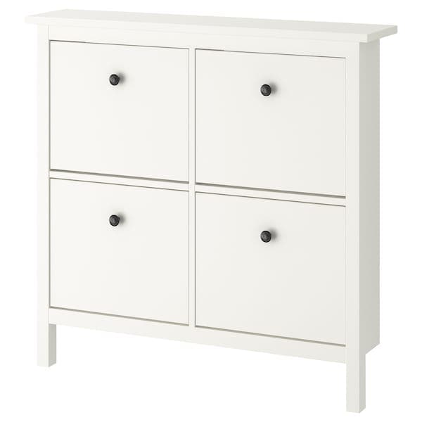 HEMNES - Shoe cabinet with 4 compartments, white