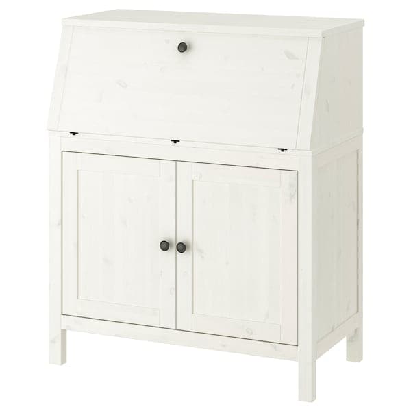 HEMNES Secretaire - white bite 89x108 cm , 89x108 cm