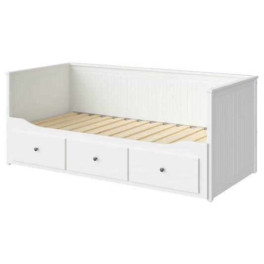 Ikea HEMNES - Day-bed frame with 3 drawers, white, 80x200 cm