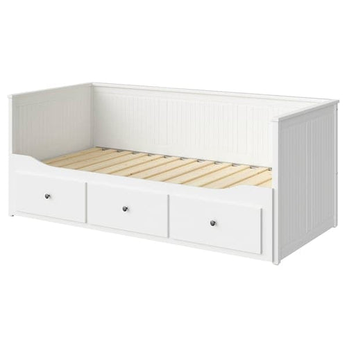 HEMNES - Day-bed frame with 3 drawers, white, 80x200 cm