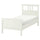 HEMNES bed frame, white stain, 90x200 cm