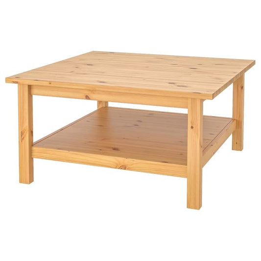 Ikea HEMNES Coffee table - light brown 90x90 cm , 90x90 cm