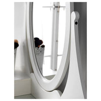 HEMNES - Dressing table with mirror, white, 100x50 cm - best price from Maltashopper.com 30374413